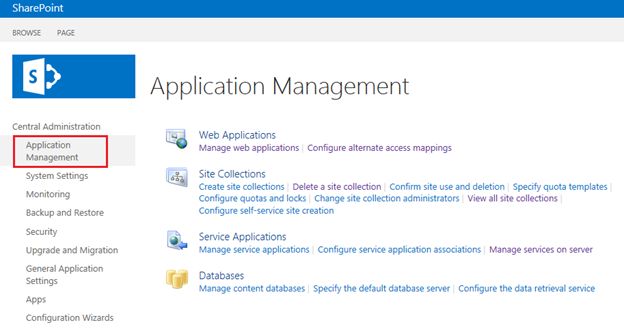 Application Management